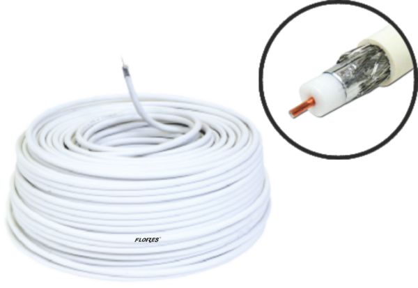 AIQ TOOLS II Cablu antena (alb 100M./Rola)