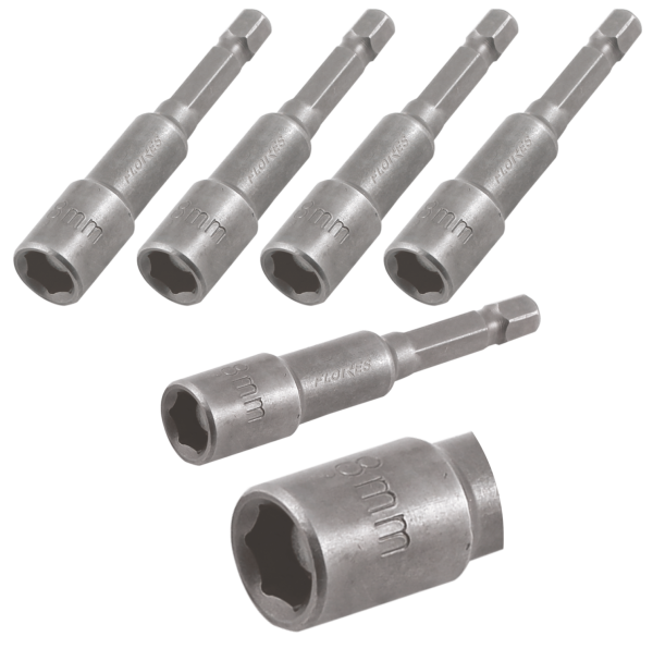 AIQ TOOLS II Adaptor cap bit magnetic (10MMx65MM-5buc./set)