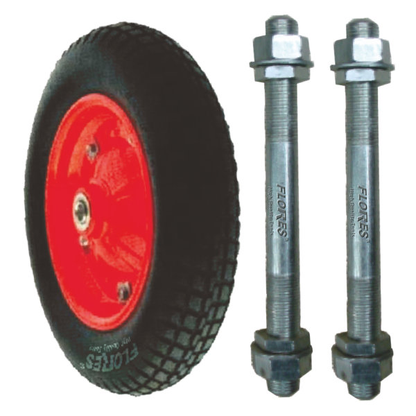 AIQ TOOLS II Ax pentru roata roaba rosie (16MMx170MM-2buc./set)